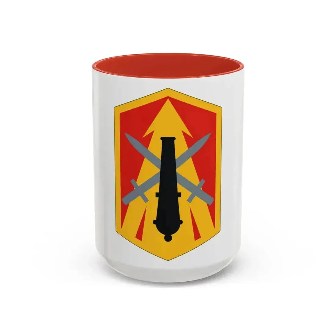 214th Field Artillery Brigade (U.S. Army) Accent Coffee Mug 15oz Red - Go Mug Yourself