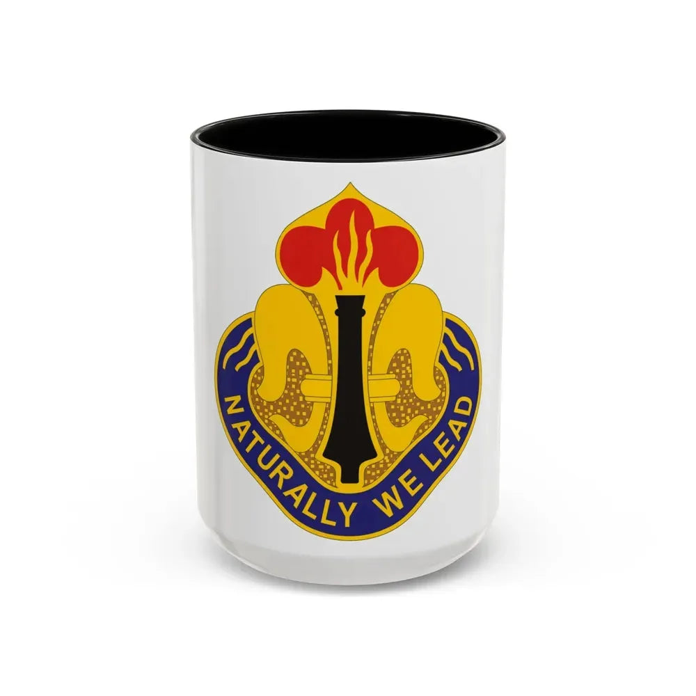 214th Field Artillery Brigade v2 (U.S. Army) Accent Coffee Mug 15oz Black - Go Mug Yourself