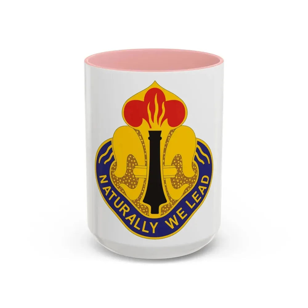214th Field Artillery Brigade v2 (U.S. Army) Accent Coffee Mug 15oz Pink - Go Mug Yourself