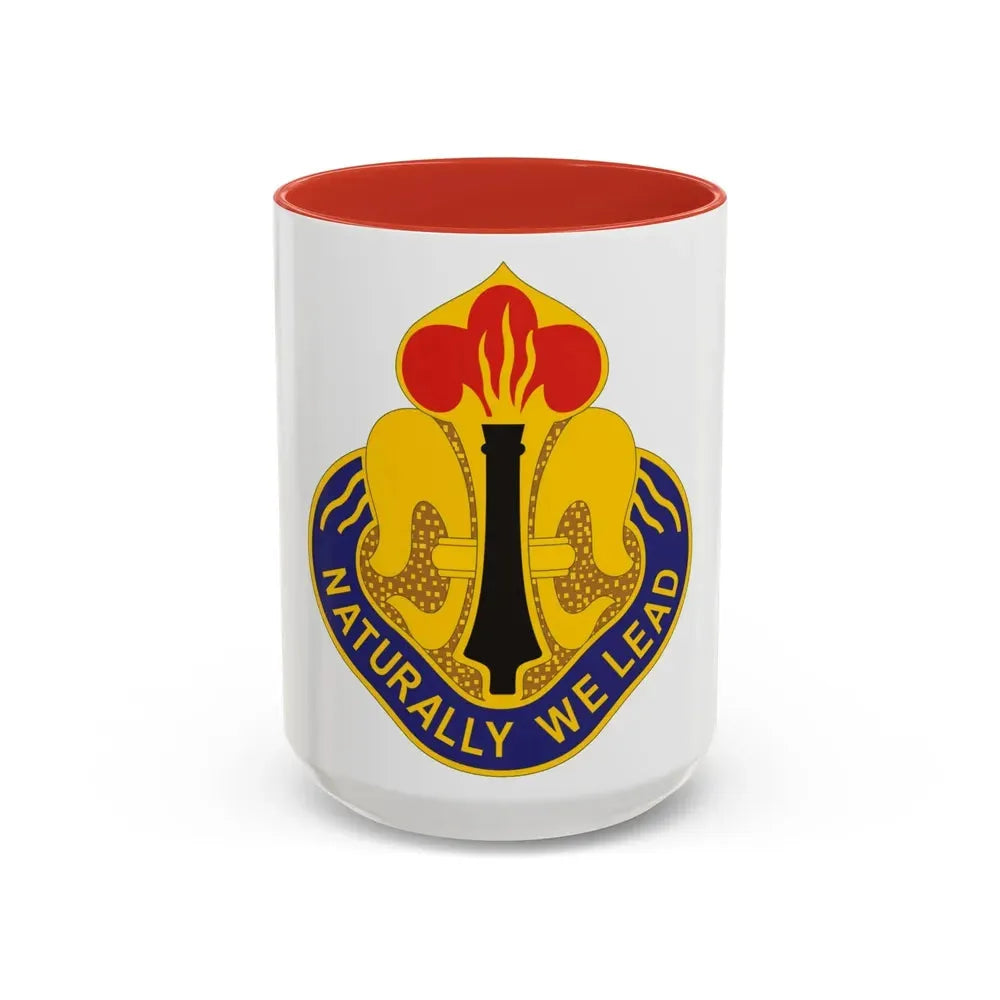 214th Field Artillery Brigade v2 (U.S. Army) Accent Coffee Mug 15oz Red - Go Mug Yourself