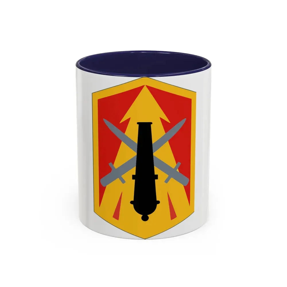 214th Fires Brigade (U.S. Army) Accent Coffee Mug 11oz Navy - Go Mug Yourself