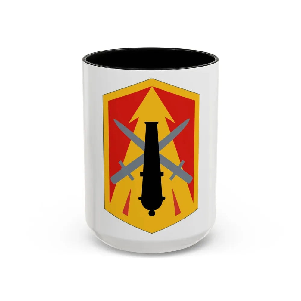 214th Fires Brigade (U.S. Army) Accent Coffee Mug 15oz Black - Go Mug Yourself