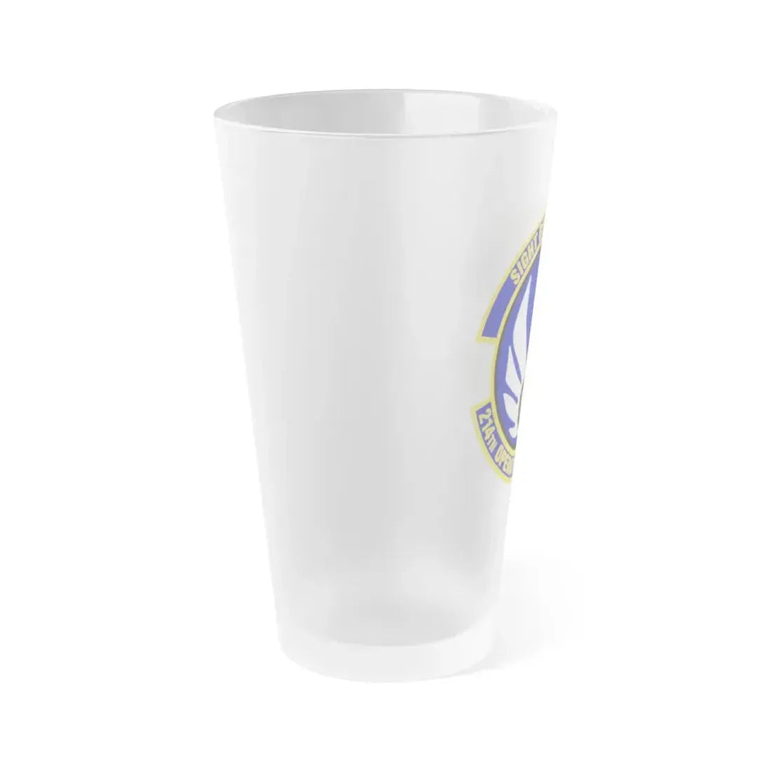 214th Operations Support Squadron (U.S. Air Force) Frosted Pint Glass 16oz - Go Mug Yourself