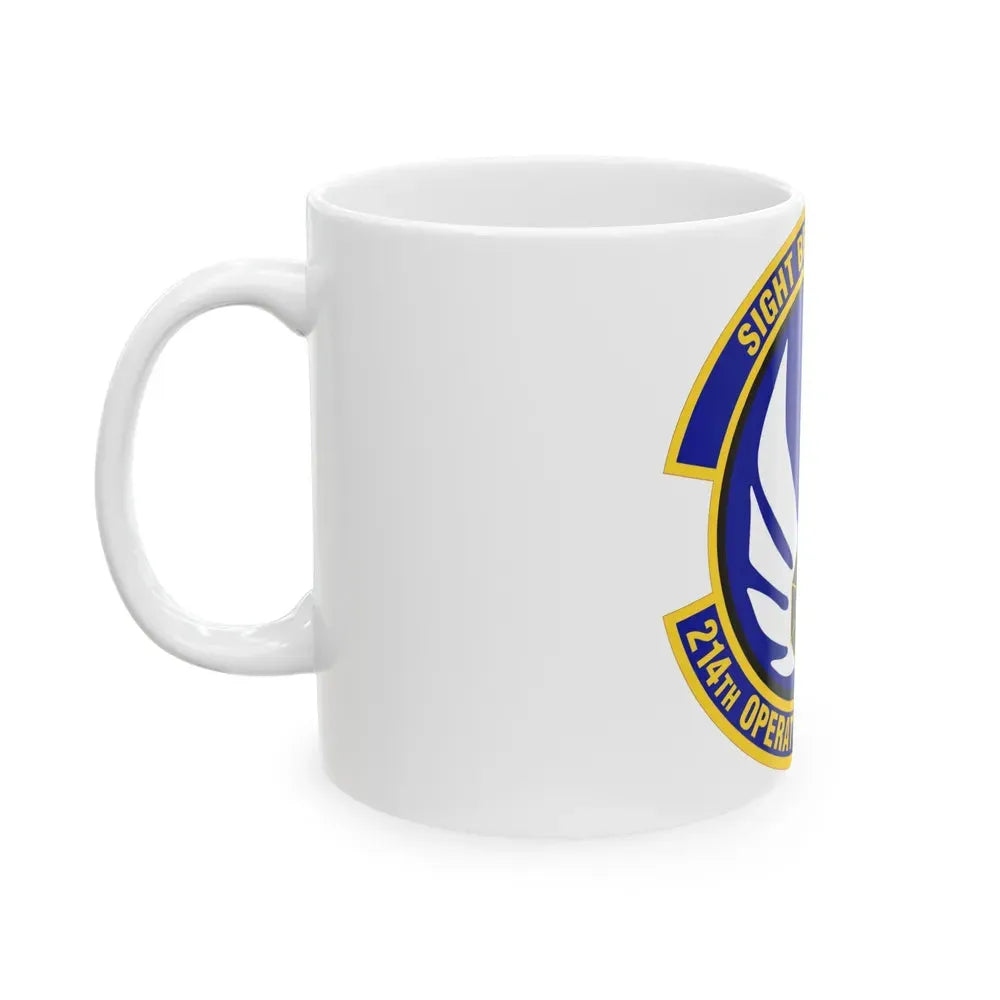 214th Operations Support Squadron (U.S. Air Force) White Coffee Mug - Go Mug Yourself