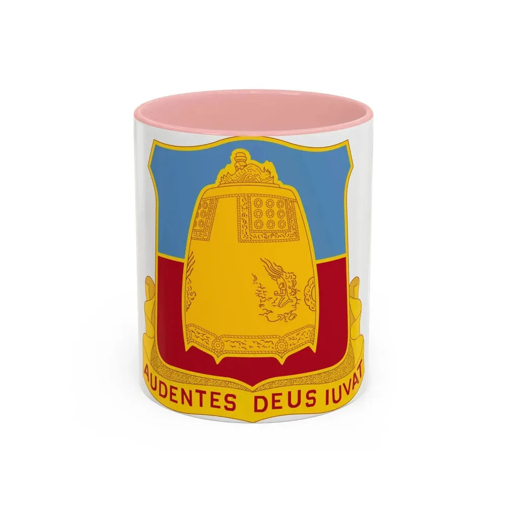 215th Armored Field Artillery Battalion (U.S. Army) Accent Coffee Mug 11oz Pink - Go Mug Yourself