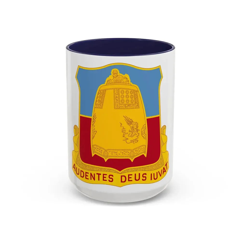 215th Armored Field Artillery Battalion (U.S. Army) Accent Coffee Mug 15oz Navy - Go Mug Yourself