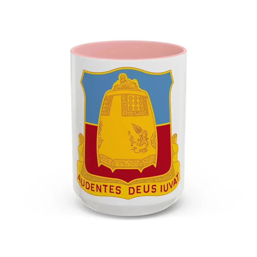 215th Armored Field Artillery Battalion (U.S. Army) Accent Coffee Mug 15oz Pink - Go Mug Yourself