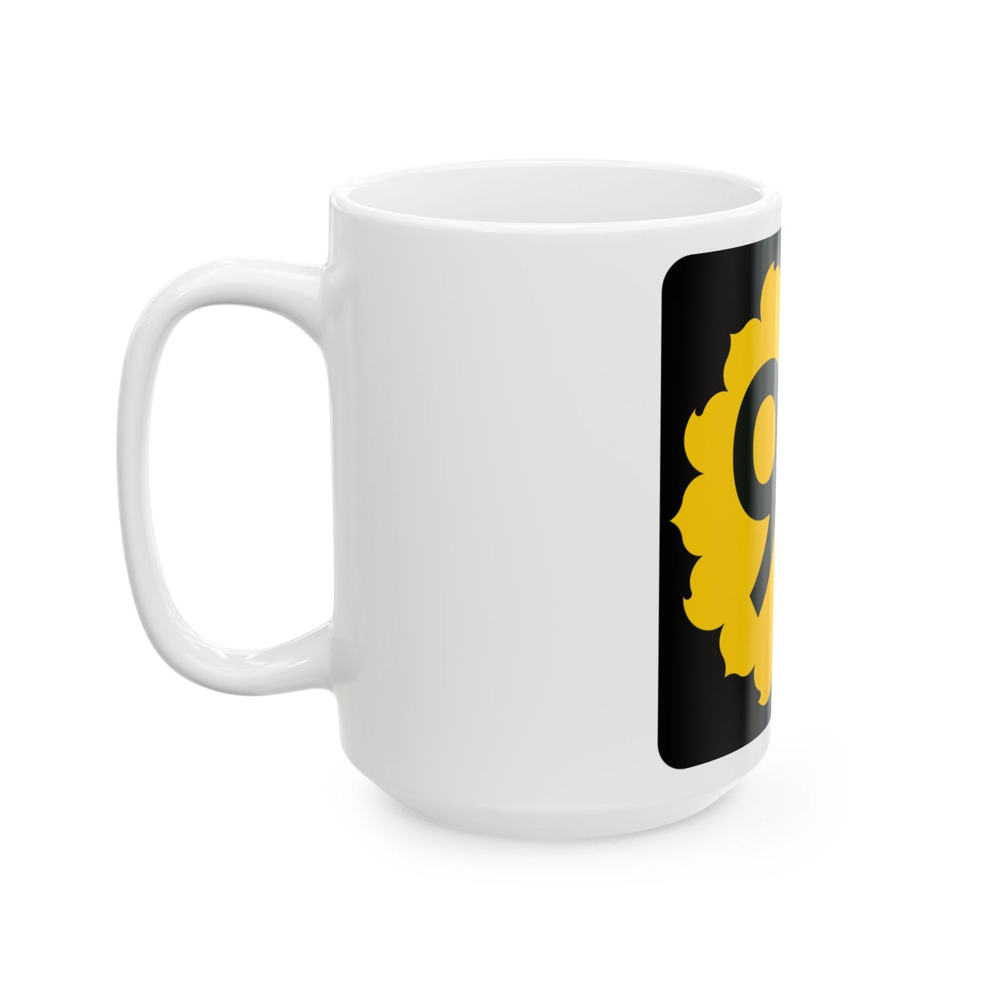 K-90 (Kansas) (Road Sign) White Coffee Mug