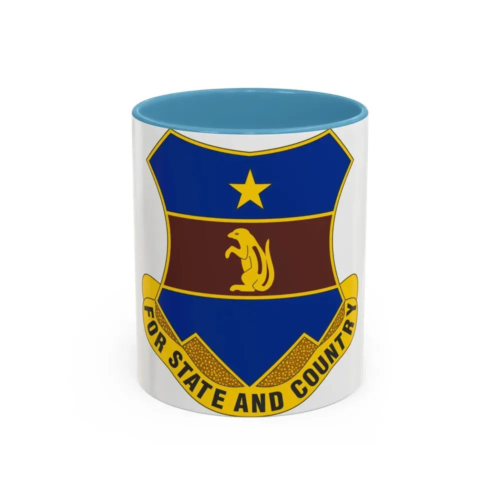 216th Air Defense Artillery Regiment (U.S. Army) Accent Coffee Mug 11oz Light Blue - Go Mug Yourself