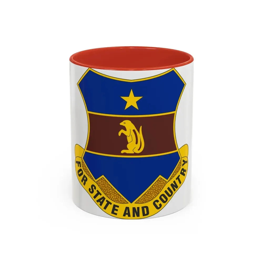 216th Air Defense Artillery Regiment (U.S. Army) Accent Coffee Mug 11oz Red - Go Mug Yourself