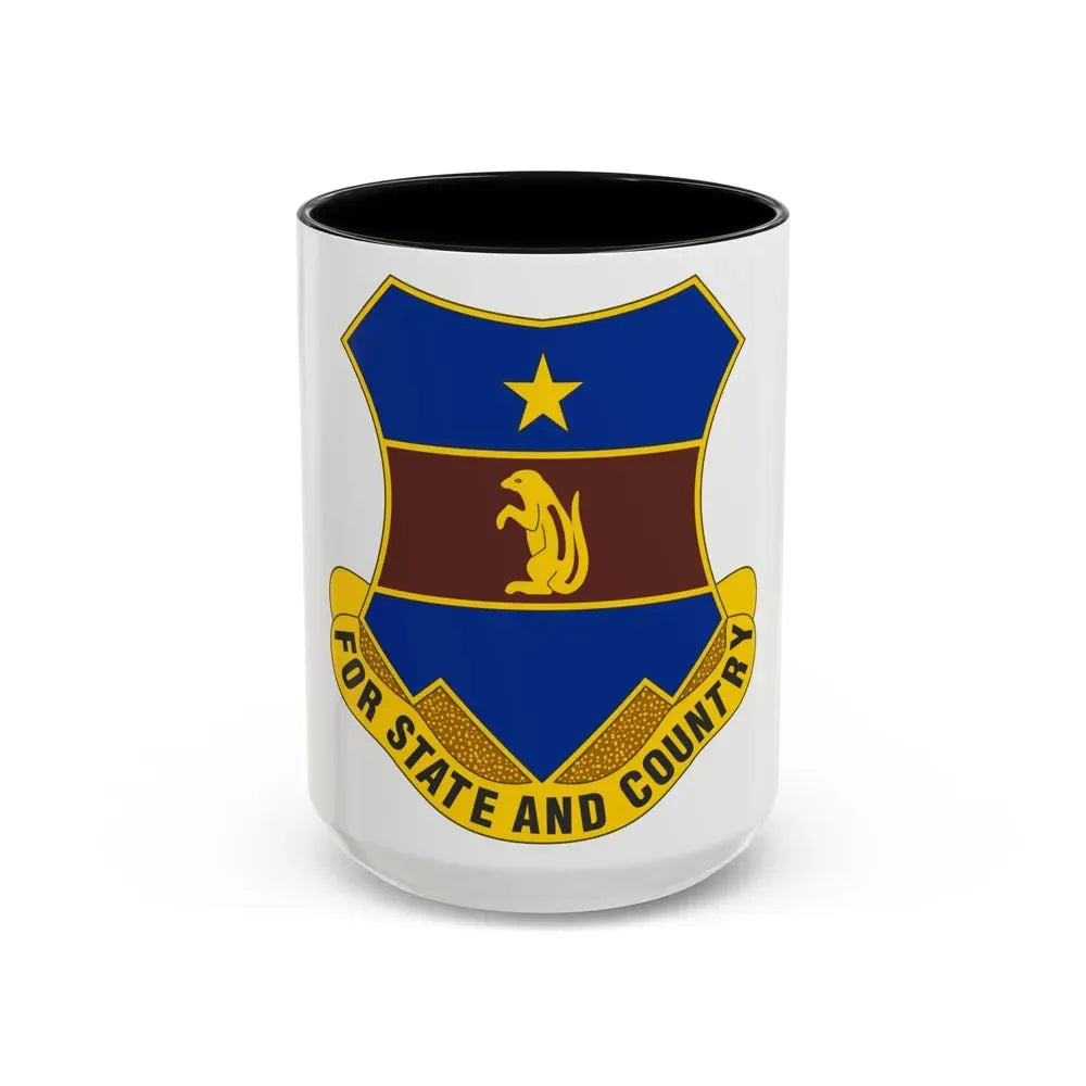 216th Air Defense Artillery Regiment (U.S. Army) Accent Coffee Mug 15oz Black - Go Mug Yourself