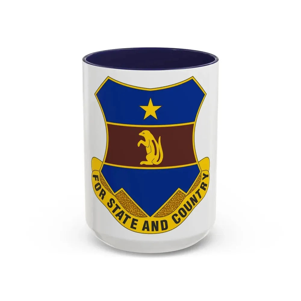 216th Air Defense Artillery Regiment (U.S. Army) Accent Coffee Mug 15oz Navy - Go Mug Yourself