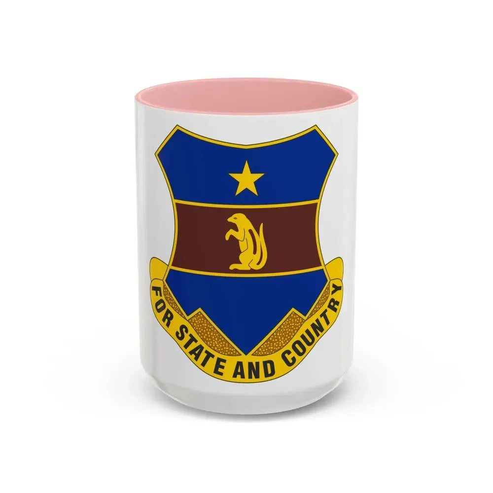 216th Air Defense Artillery Regiment (U.S. Army) Accent Coffee Mug 15oz Pink - Go Mug Yourself