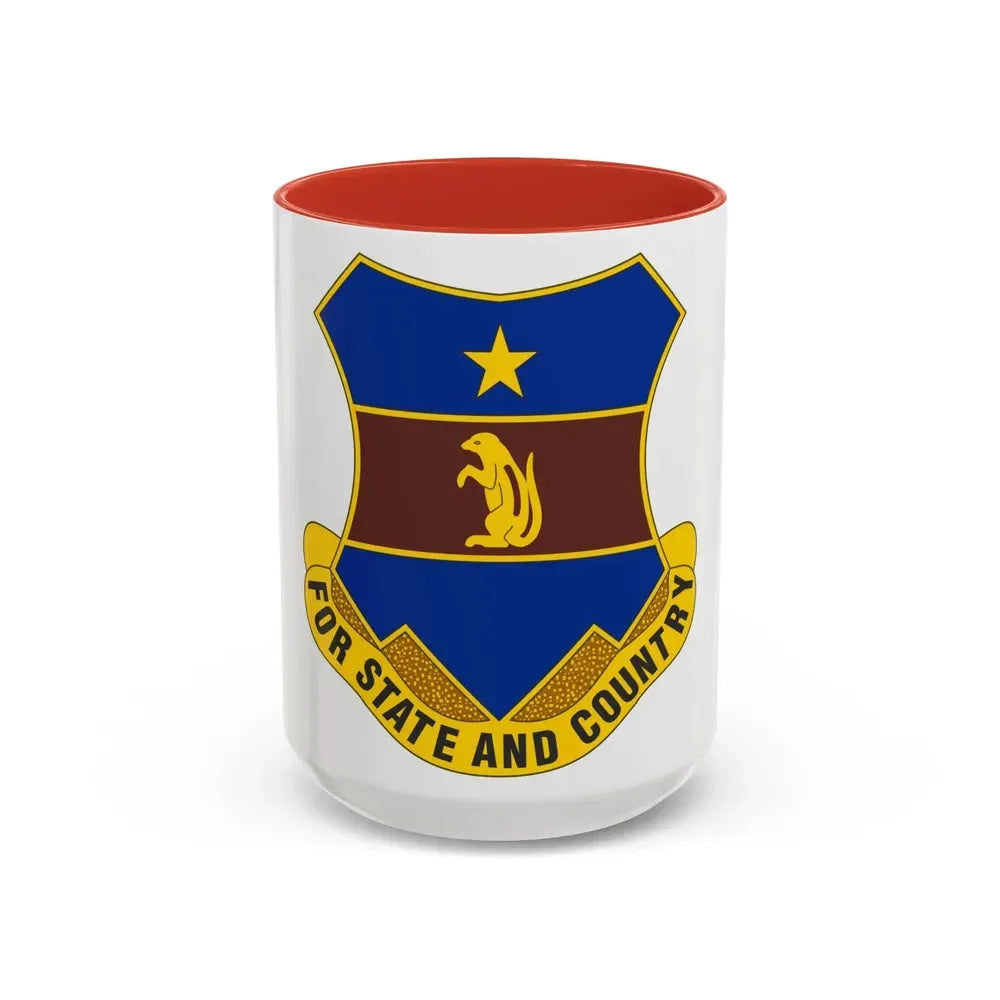 216th Air Defense Artillery Regiment (U.S. Army) Accent Coffee Mug 15oz Red - Go Mug Yourself