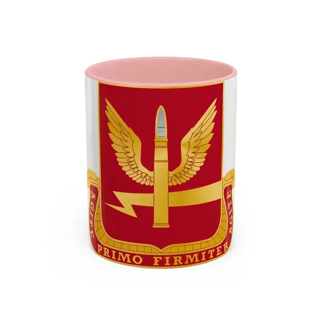 217th Antiaircraft Artillery Battalion (U.S. Army) Accent Coffee Mug 11oz Pink - Go Mug Yourself