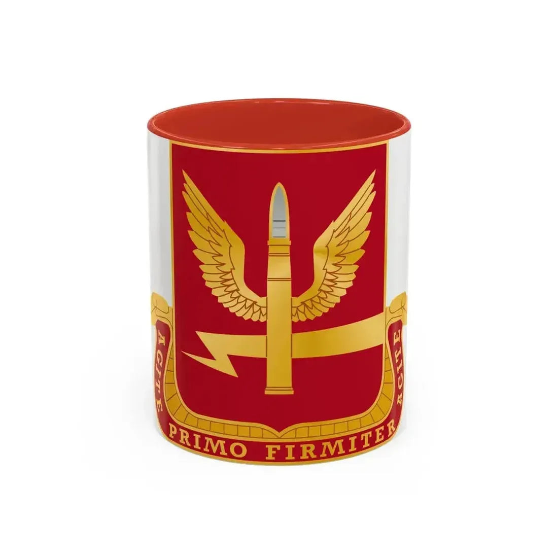 217th Antiaircraft Artillery Battalion (U.S. Army) Accent Coffee Mug 11oz Red - Go Mug Yourself
