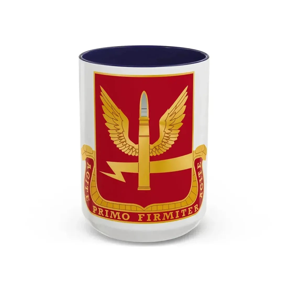 217th Antiaircraft Artillery Battalion (U.S. Army) Accent Coffee Mug 15oz Navy - Go Mug Yourself