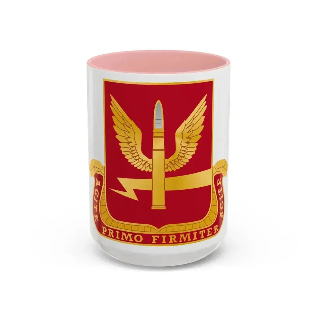 217th Antiaircraft Artillery Battalion (U.S. Army) Accent Coffee Mug 15oz Pink - Go Mug Yourself