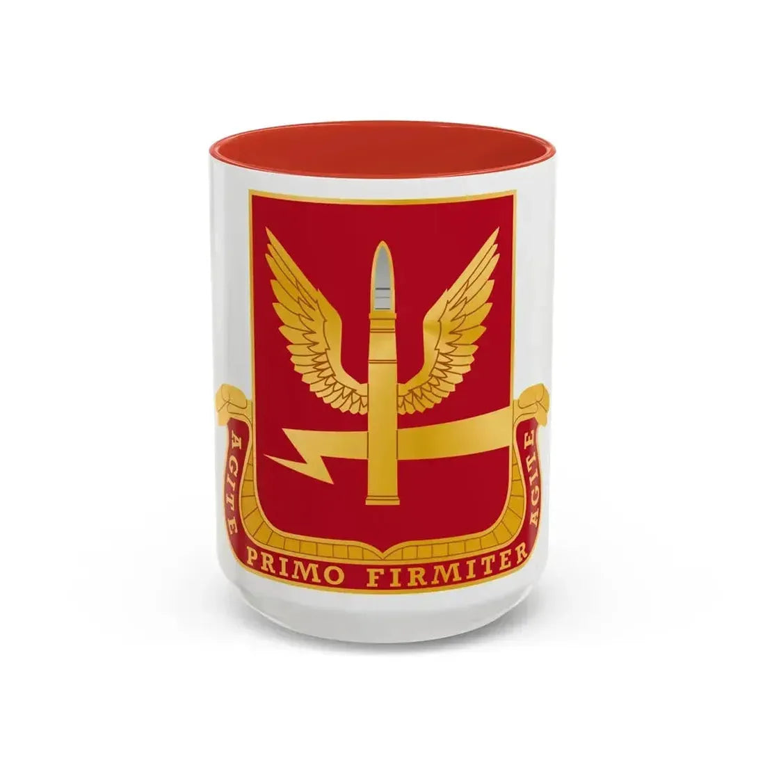 217th Antiaircraft Artillery Battalion (U.S. Army) Accent Coffee Mug 15oz Red - Go Mug Yourself