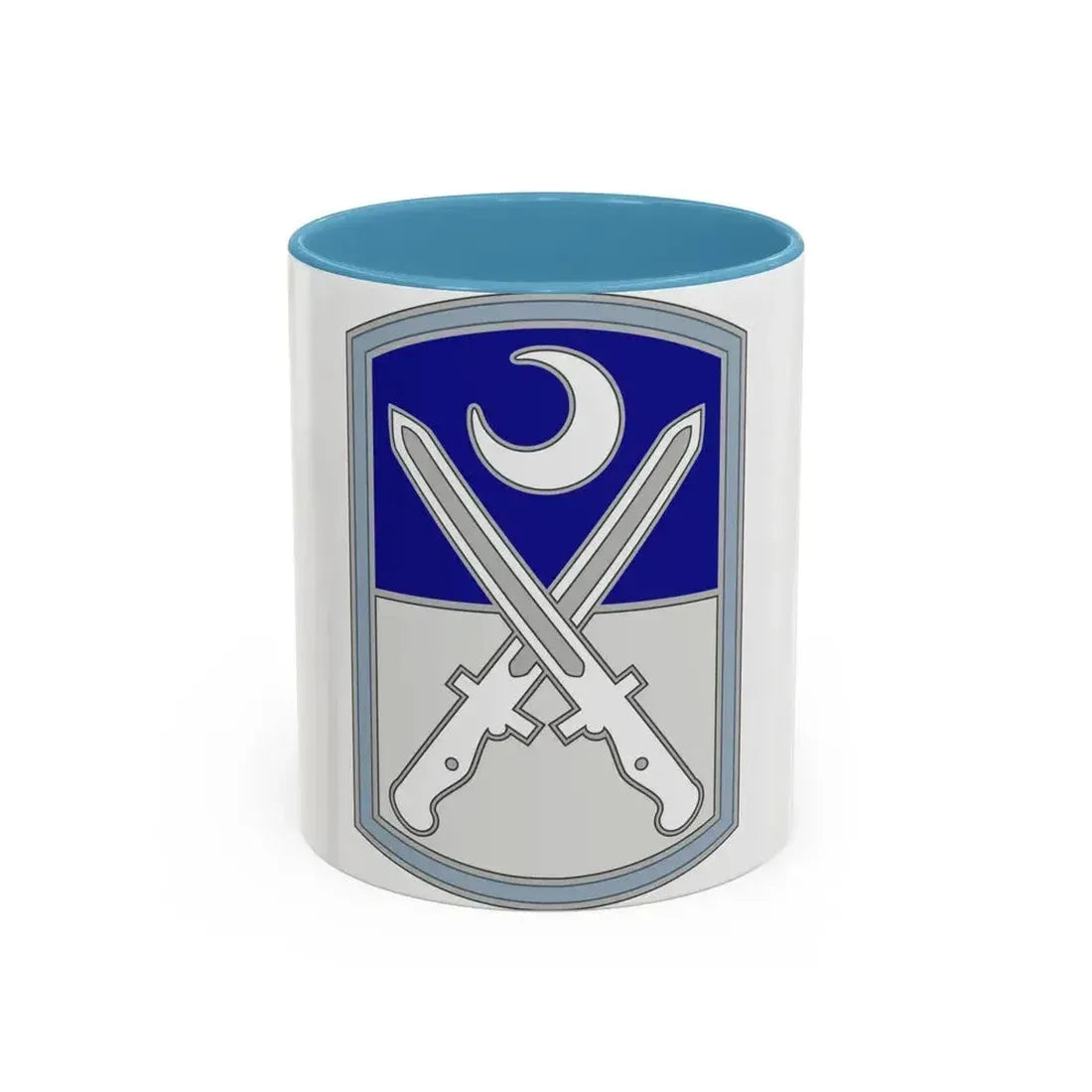 218 Maneuver Enhancement Brigade 3 (U.S. Army) Accent Coffee Mug 11oz Light Blue - Go Mug Yourself