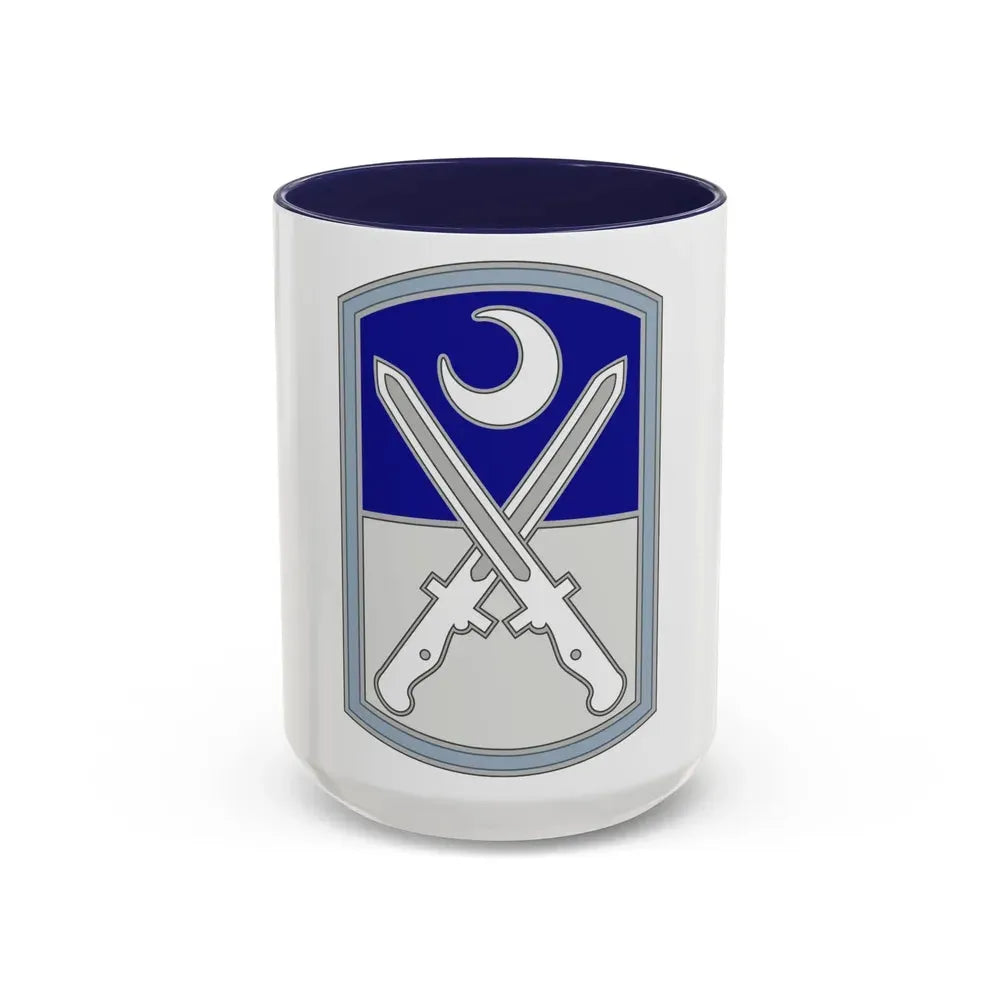 218 Maneuver Enhancement Brigade 3 (U.S. Army) Accent Coffee Mug 15oz Navy - Go Mug Yourself