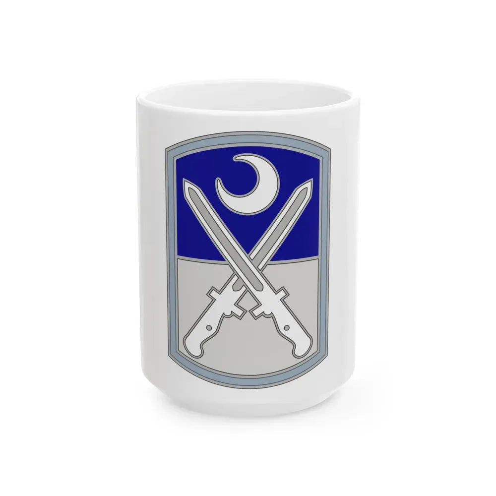 218 Maneuver Enhancement Brigade 3 (U.S. Army) White Coffee Mug 15oz - Go Mug Yourself