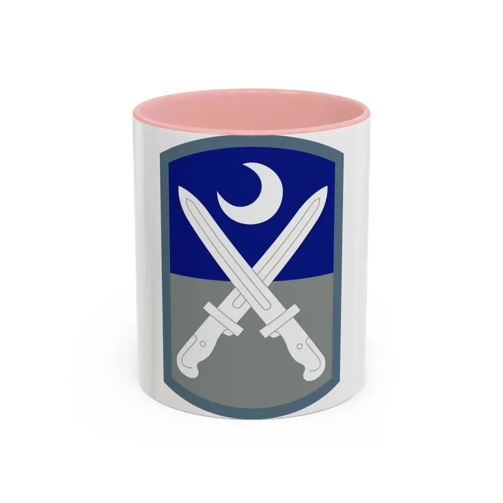 218 Maneuver Enhancement Brigade (U.S. Army) Accent Coffee Mug 11oz Pink - Go Mug Yourself
