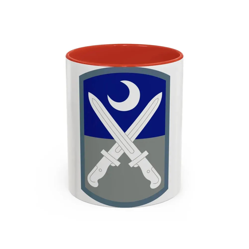 218 Maneuver Enhancement Brigade (U.S. Army) Accent Coffee Mug 11oz Red - Go Mug Yourself