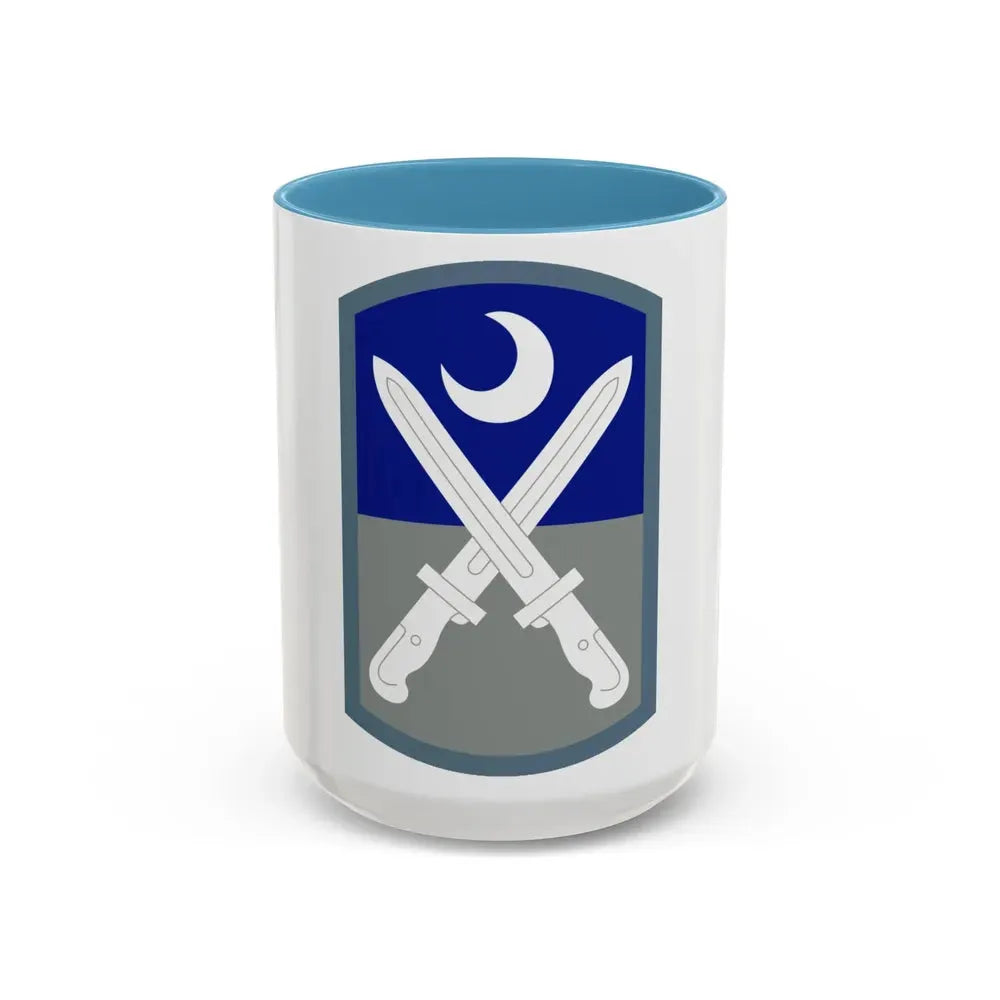 218 Maneuver Enhancement Brigade (U.S. Army) Accent Coffee Mug 15oz Light Blue - Go Mug Yourself