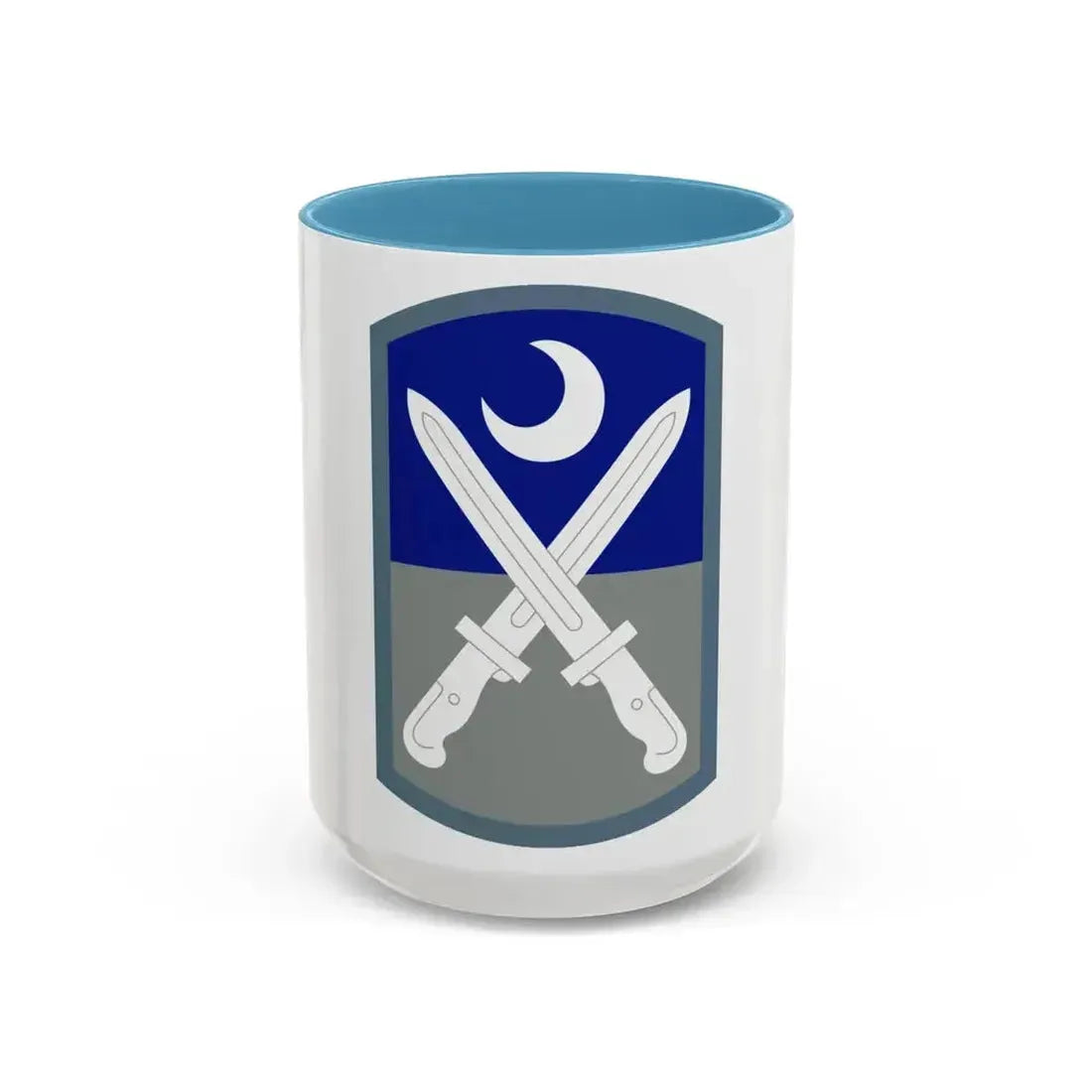 218 Maneuver Enhancement Brigade (U.S. Army) Accent Coffee Mug 15oz Light Blue - Go Mug Yourself