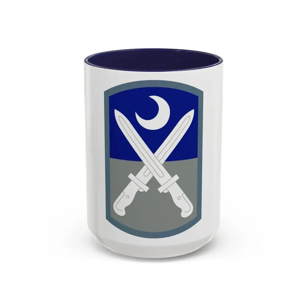 218 Maneuver Enhancement Brigade (U.S. Army) Accent Coffee Mug 15oz Navy - Go Mug Yourself