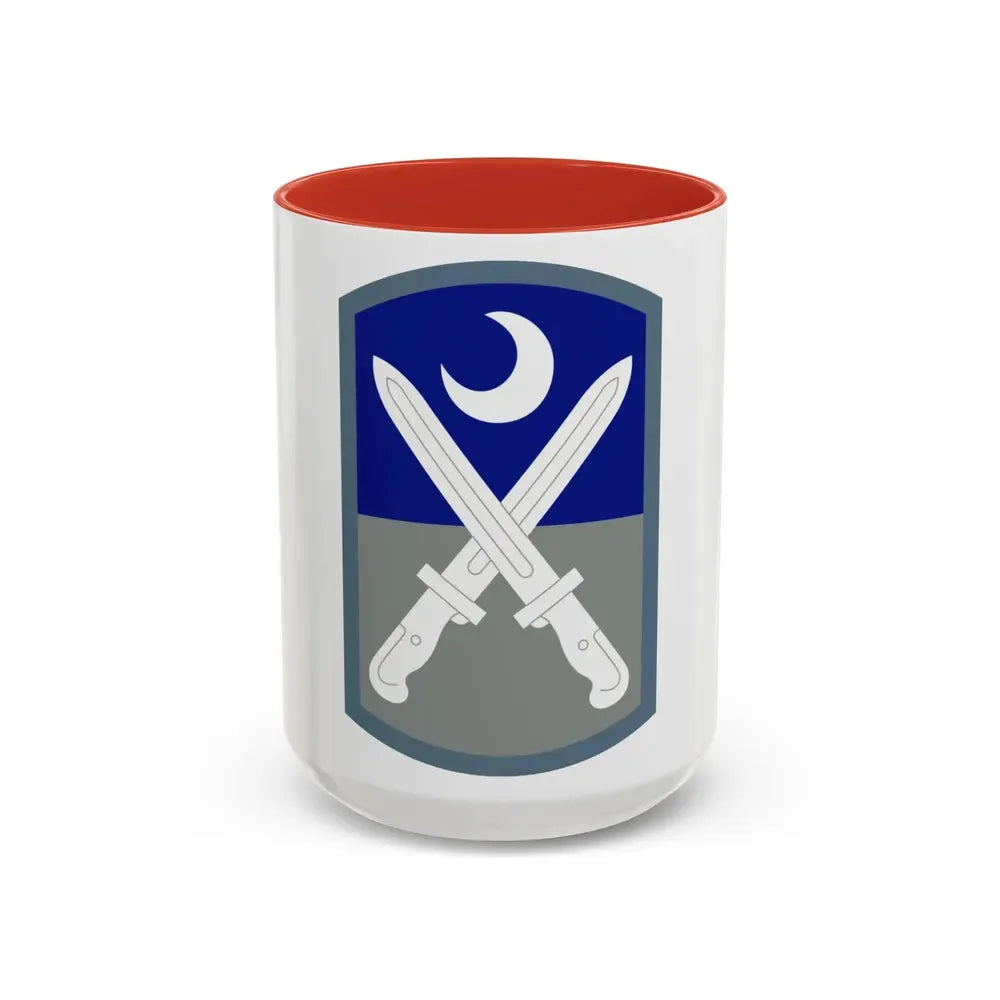 218 Maneuver Enhancement Brigade (U.S. Army) Accent Coffee Mug 15oz Red - Go Mug Yourself