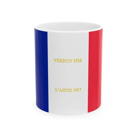 218e regiment dinfanterie-drapeau (France) White Coffee Mug 11oz - Go Mug Yourself