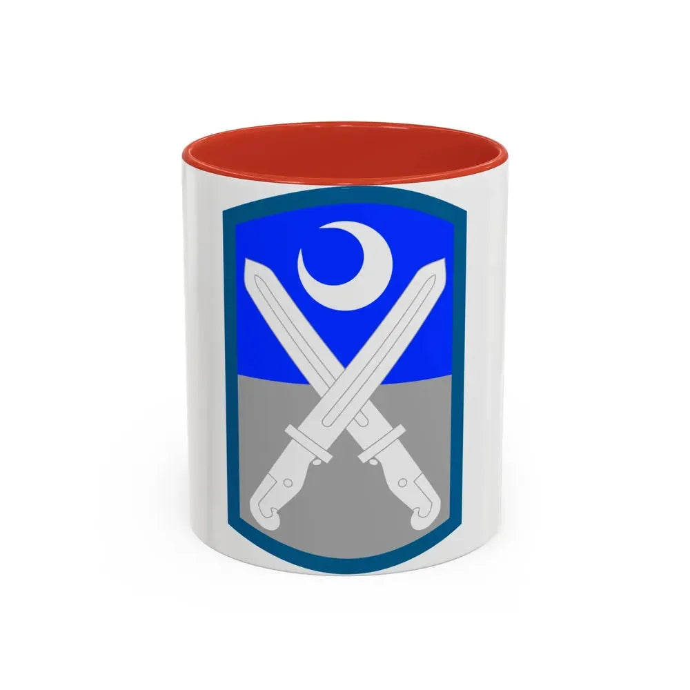 218th Infantry Brigade SSI (U.S. Army) Accent Coffee Mug 11oz Red - Go Mug Yourself