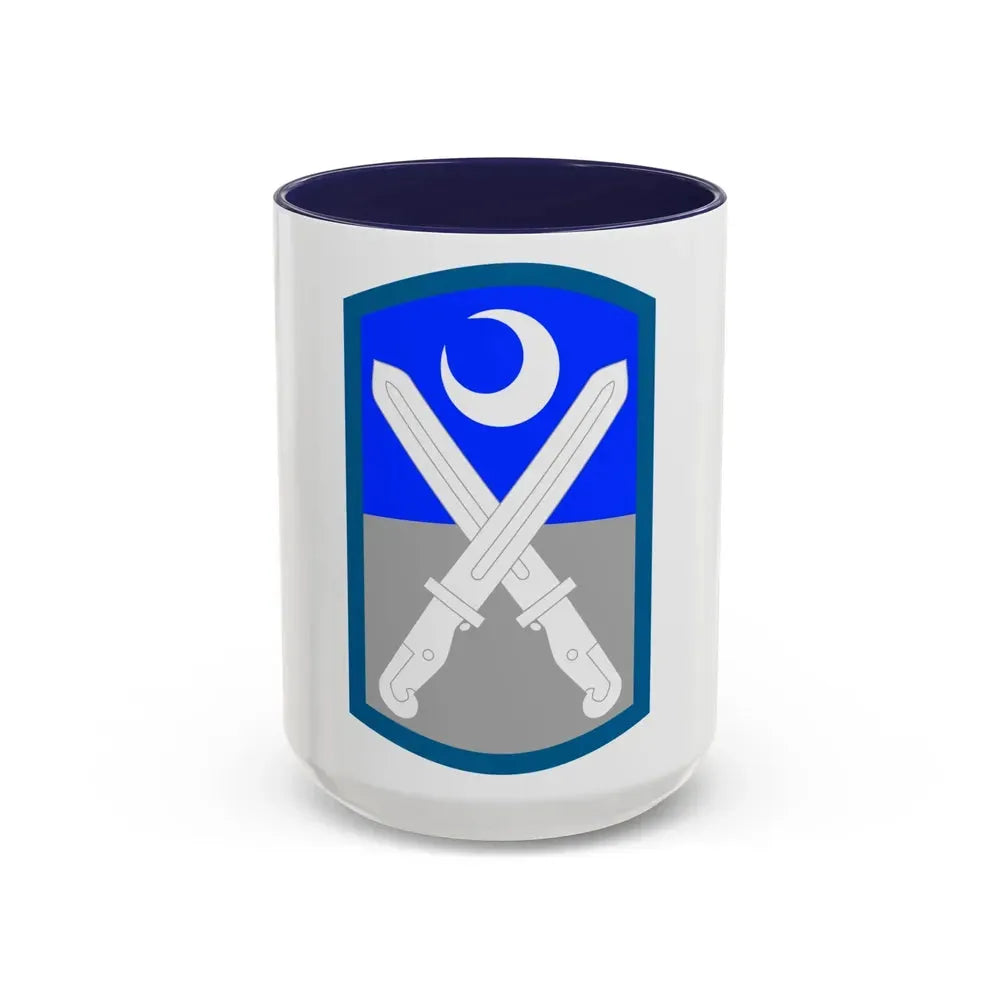 218th Infantry Brigade SSI (U.S. Army) Accent Coffee Mug 15oz Navy - Go Mug Yourself