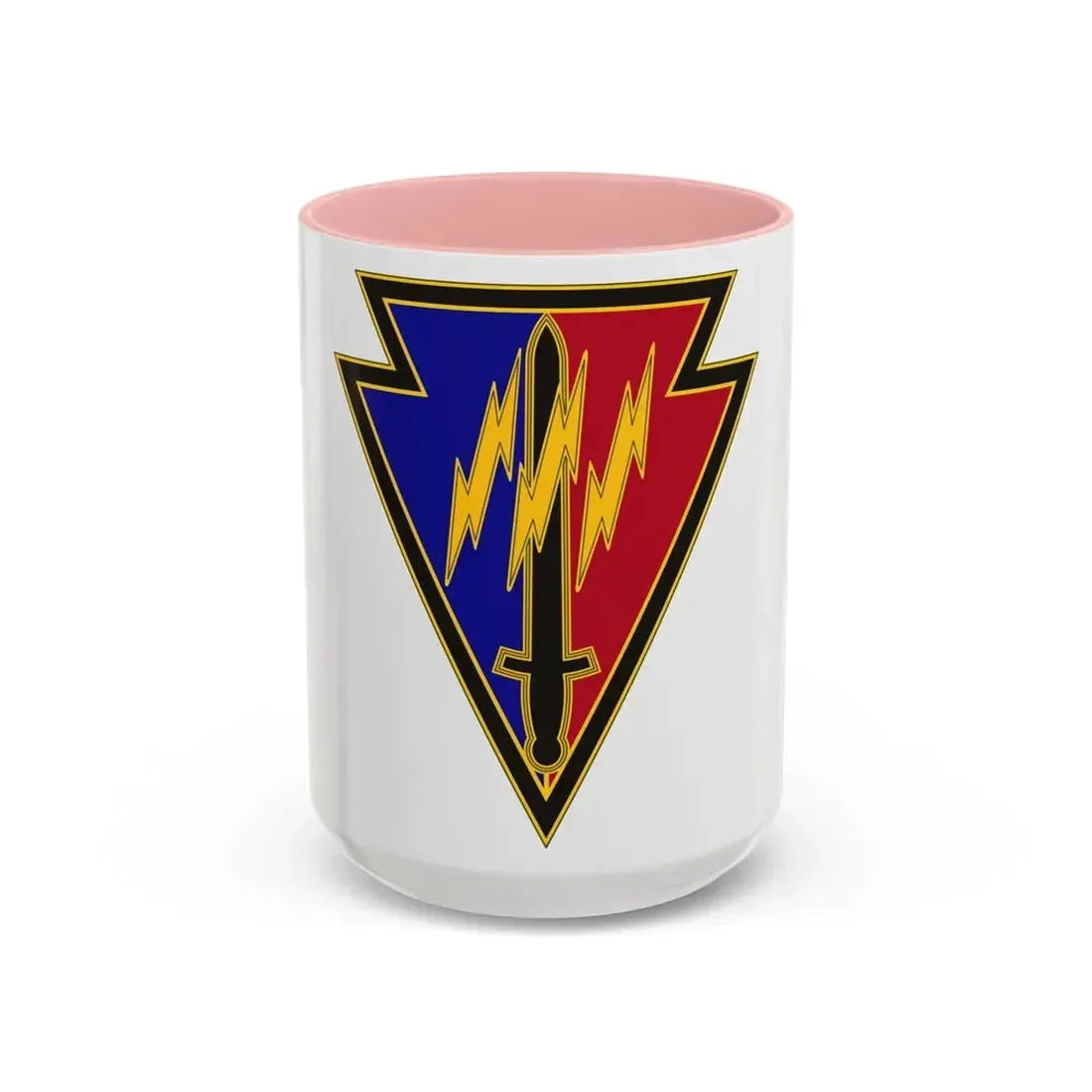 219 Engineer Brigade (U.S. Army) Accent Coffee Mug 15oz Pink - Go Mug Yourself