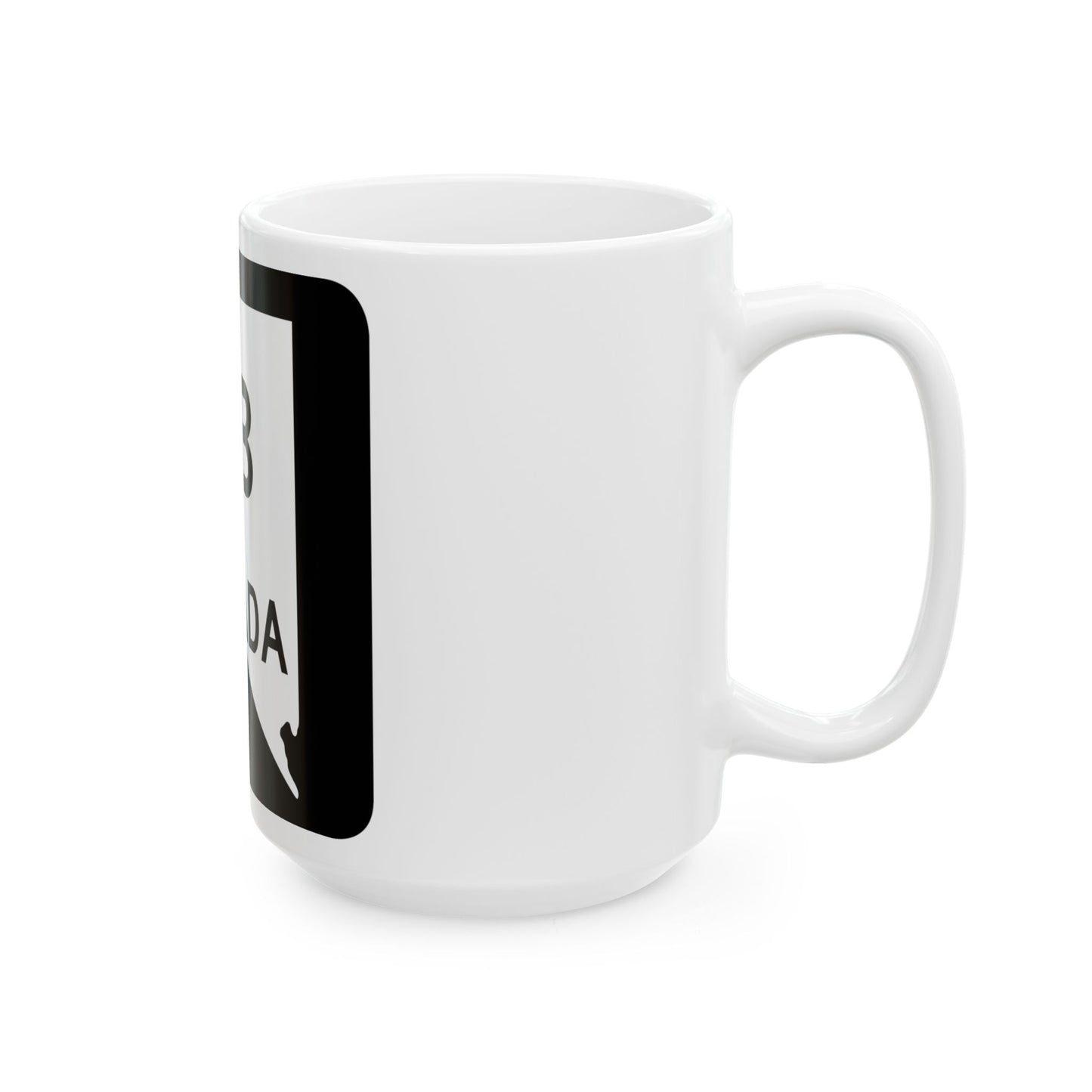 Nevada 2B (Nevada) (Road Sign) White Coffee Mug