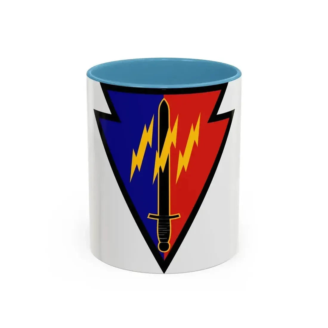 219th Battlefield Surveillance Brigade (U.S. Army) Accent Coffee Mug 11oz Light Blue - Go Mug Yourself