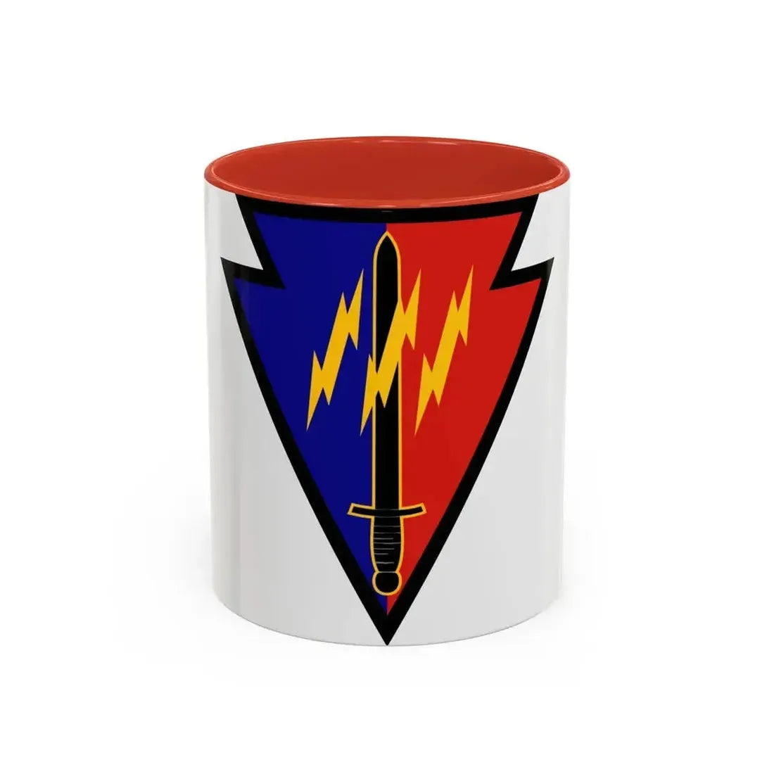 219th Battlefield Surveillance Brigade (U.S. Army) Accent Coffee Mug 11oz Red - Go Mug Yourself