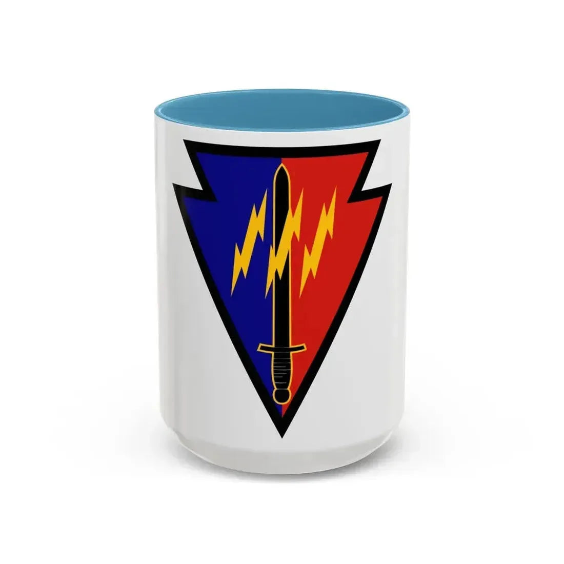 219th Battlefield Surveillance Brigade (U.S. Army) Accent Coffee Mug 15oz Light Blue - Go Mug Yourself