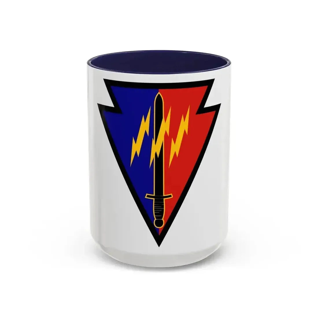219th Battlefield Surveillance Brigade (U.S. Army) Accent Coffee Mug 15oz Navy - Go Mug Yourself