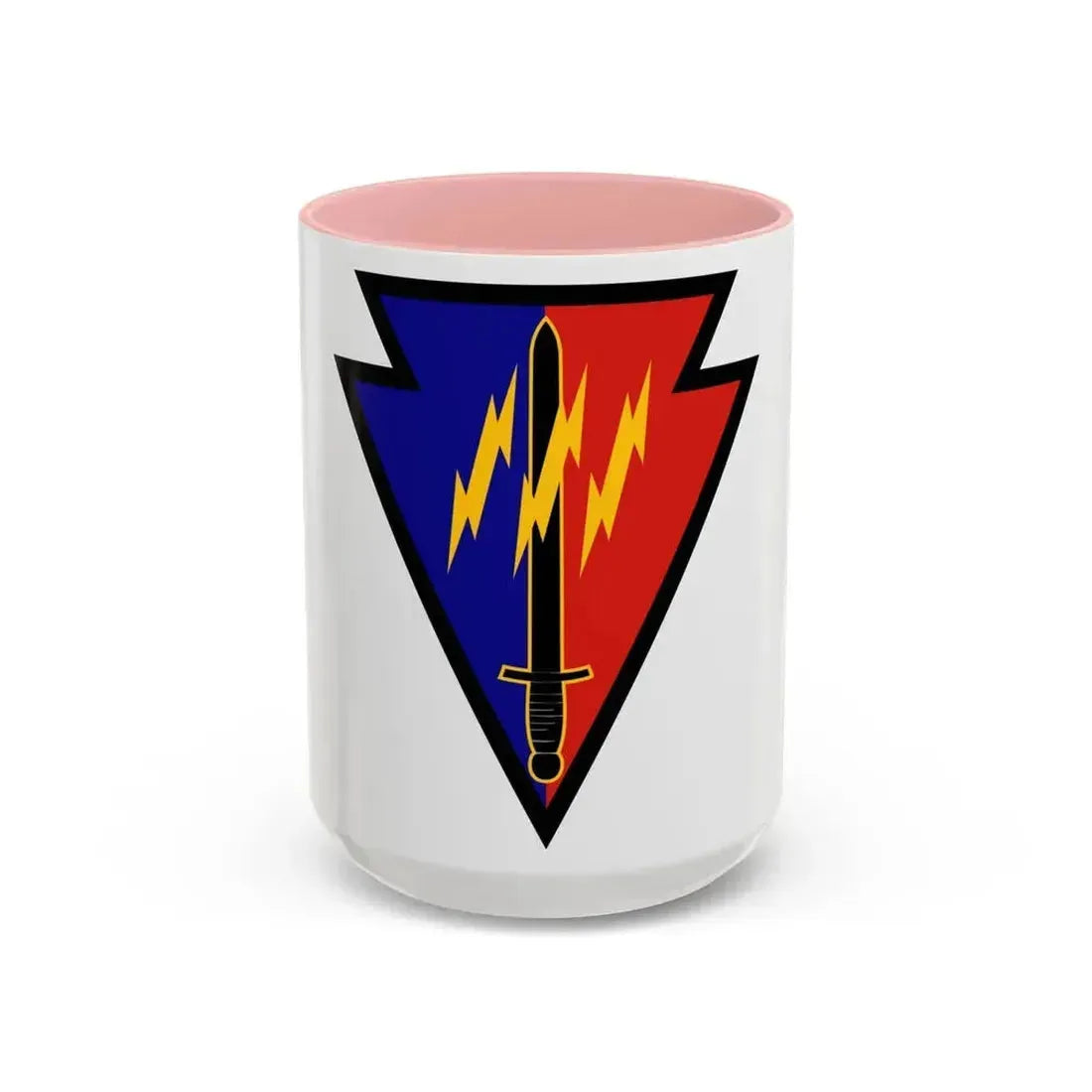 219th Battlefield Surveillance Brigade (U.S. Army) Accent Coffee Mug 15oz Pink - Go Mug Yourself