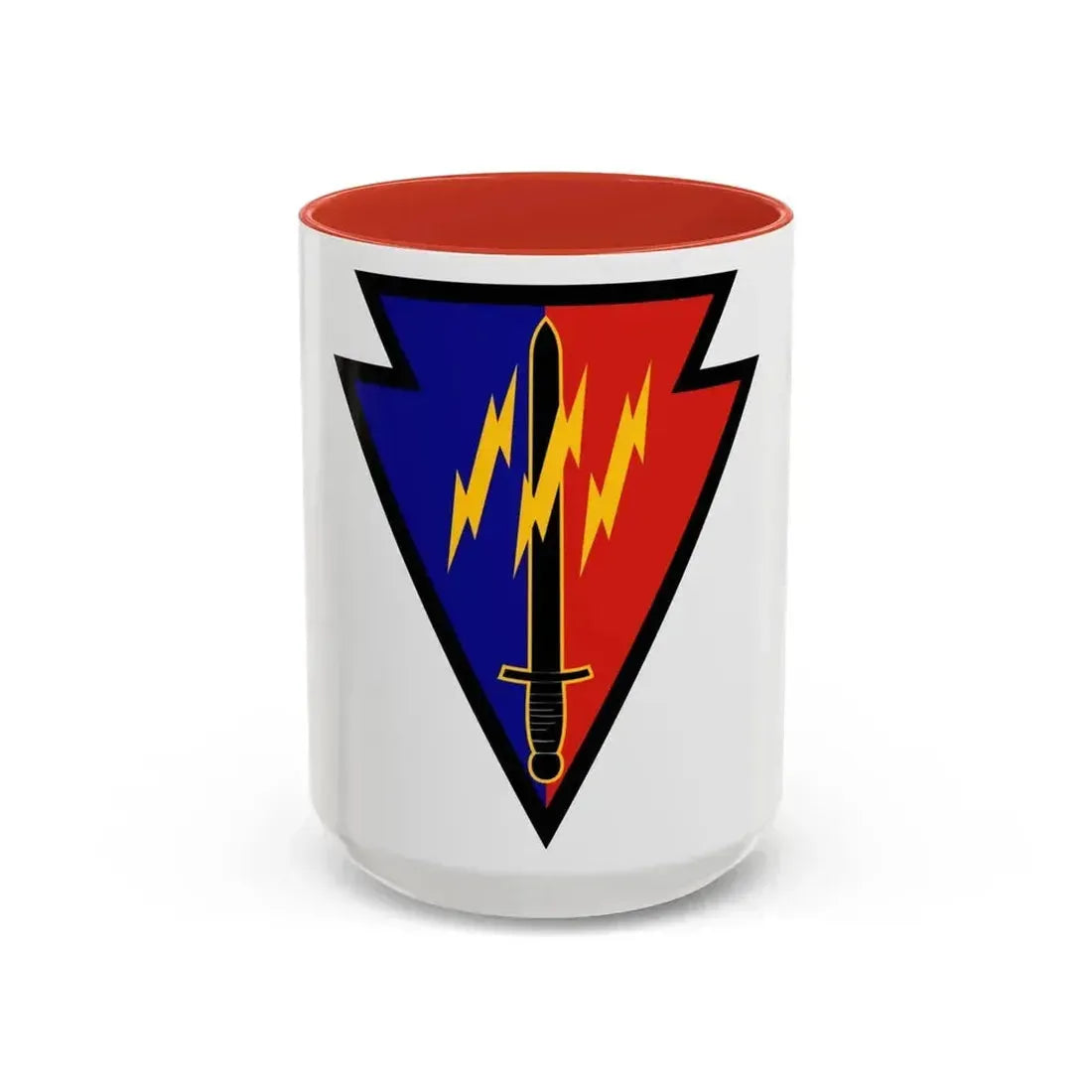 219th Battlefield Surveillance Brigade (U.S. Army) Accent Coffee Mug 15oz Red - Go Mug Yourself