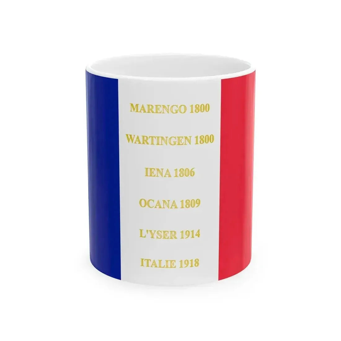 21e regiment de chasseurs a cheval-drapeau (France) White Coffee Mug 11oz - Go Mug Yourself