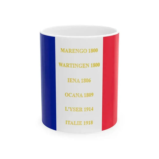 21e regiment de chasseurs a cheval-drapeau (France) White Coffee Mug 11oz - Go Mug Yourself