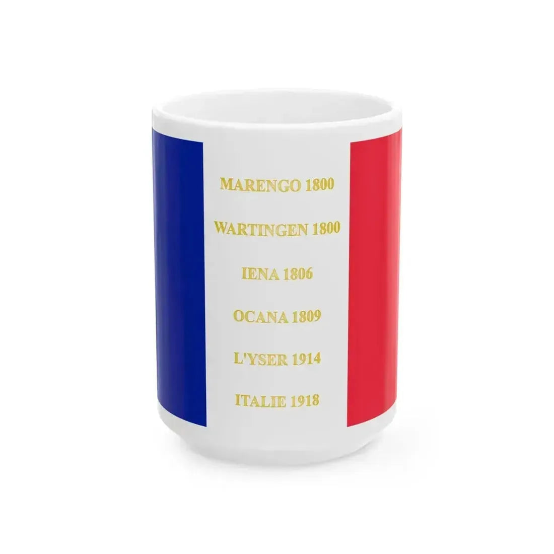 21e regiment de chasseurs a cheval-drapeau (France) White Coffee Mug 15oz - Go Mug Yourself