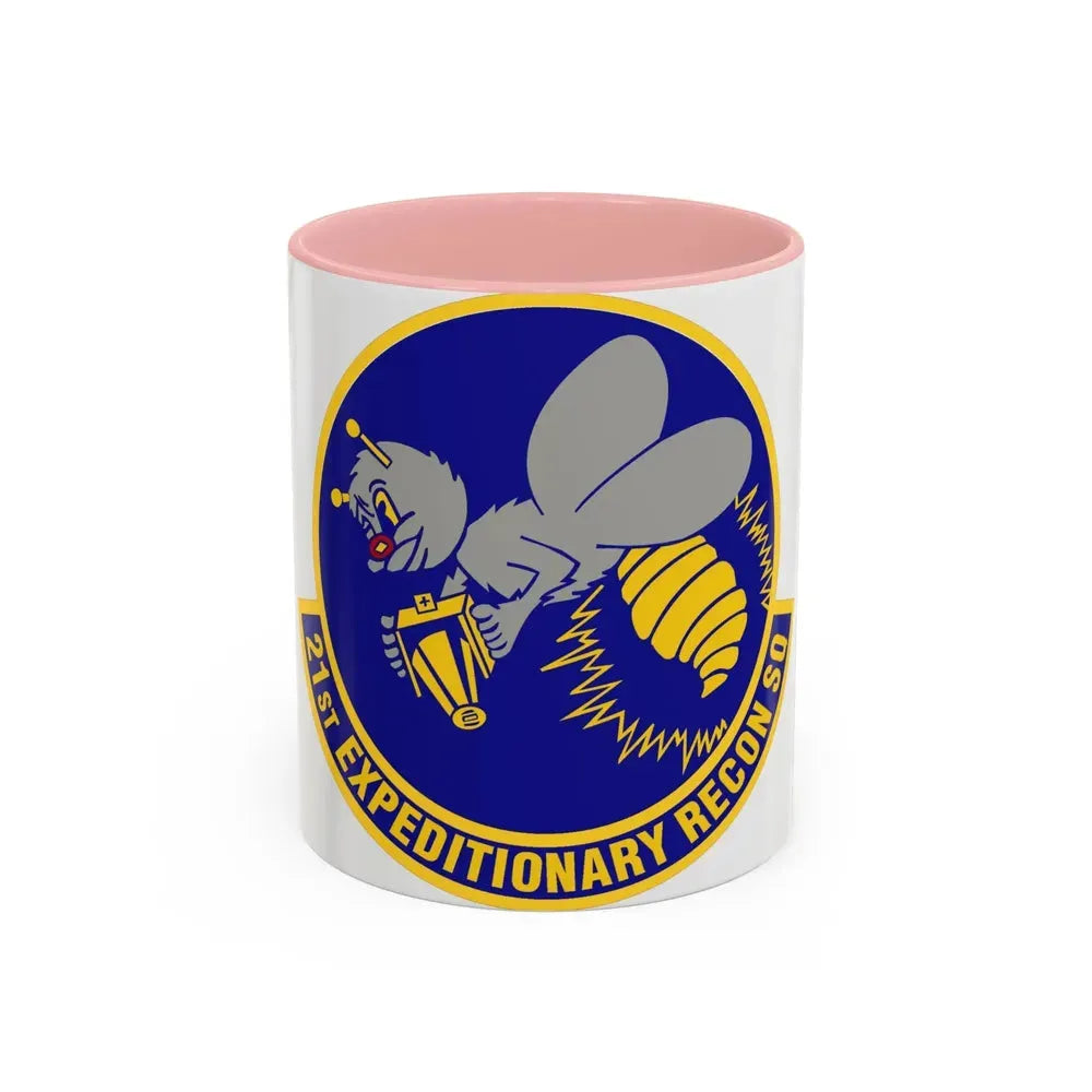21st Expeditionary Reconnaissance Squadron (U.S. Air Force) Accent Coffee Mug 11oz Pink - Go Mug Yourself