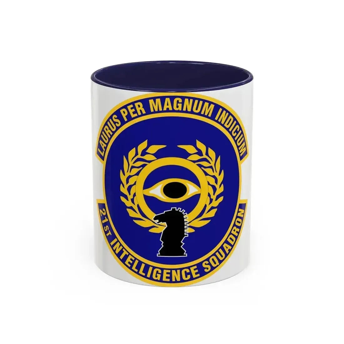 21st Intelligence Squadron (U.S. Air Force) Accent Coffee Mug 11oz Navy - Go Mug Yourself