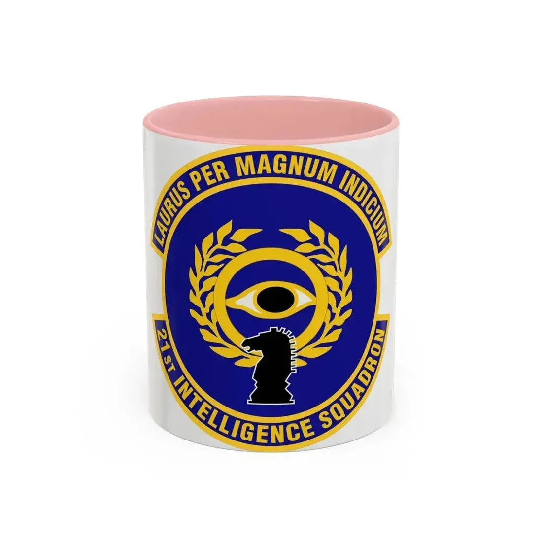 21st Intelligence Squadron (U.S. Air Force) Accent Coffee Mug 11oz Pink - Go Mug Yourself