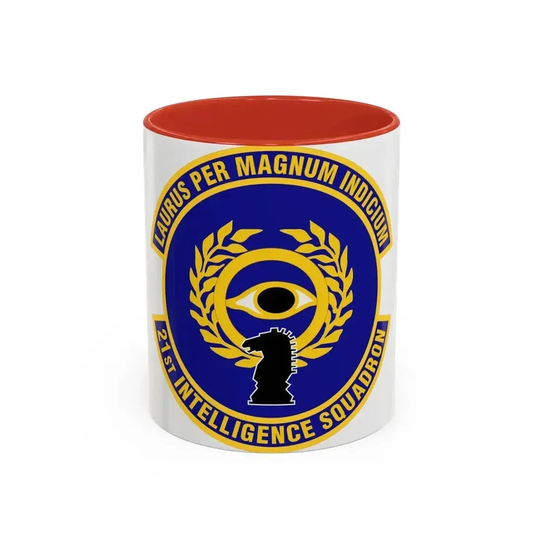 21st Intelligence Squadron (U.S. Air Force) Accent Coffee Mug 11oz Red - Go Mug Yourself